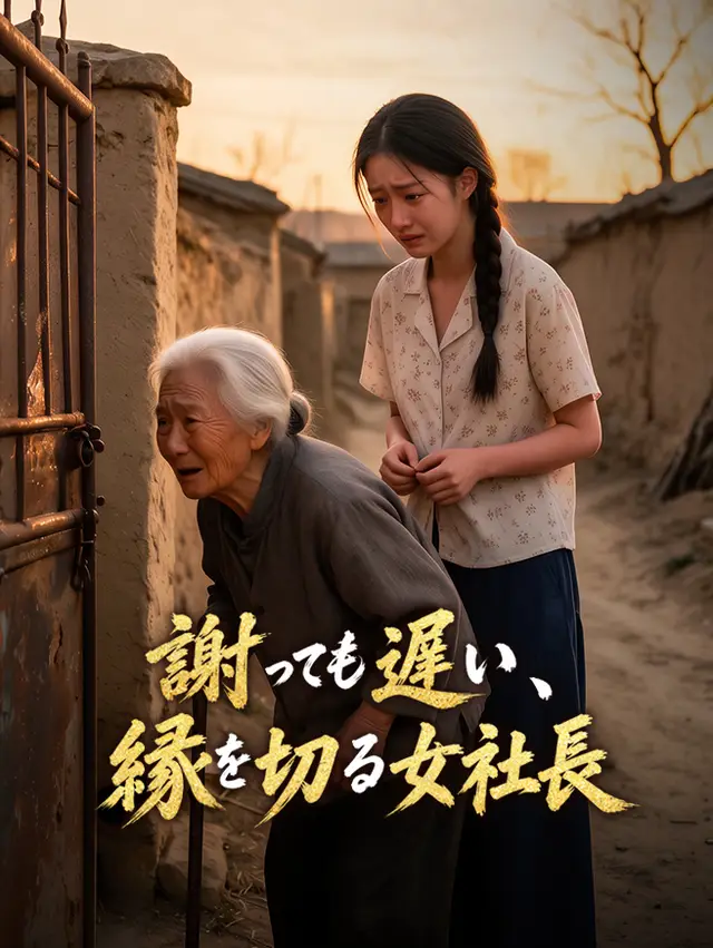 謝っても遅い、縁を切る女社長 ポスター