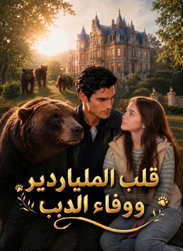 قلب الملياردير ووفاء الدب ملصق