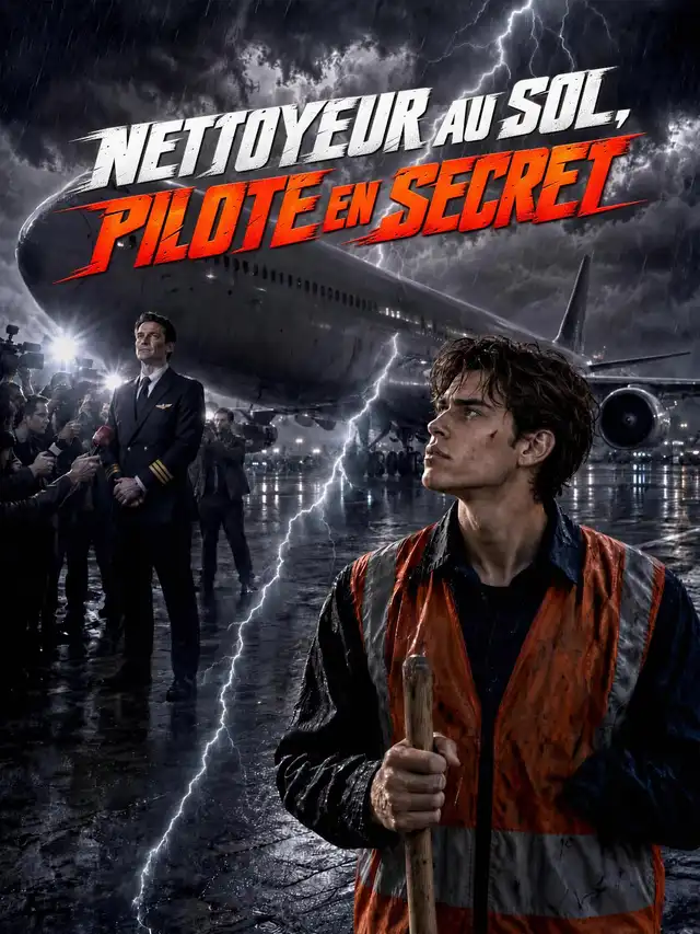 NETTOYEUR AU SOL, PILOTE EN SECRET affiche