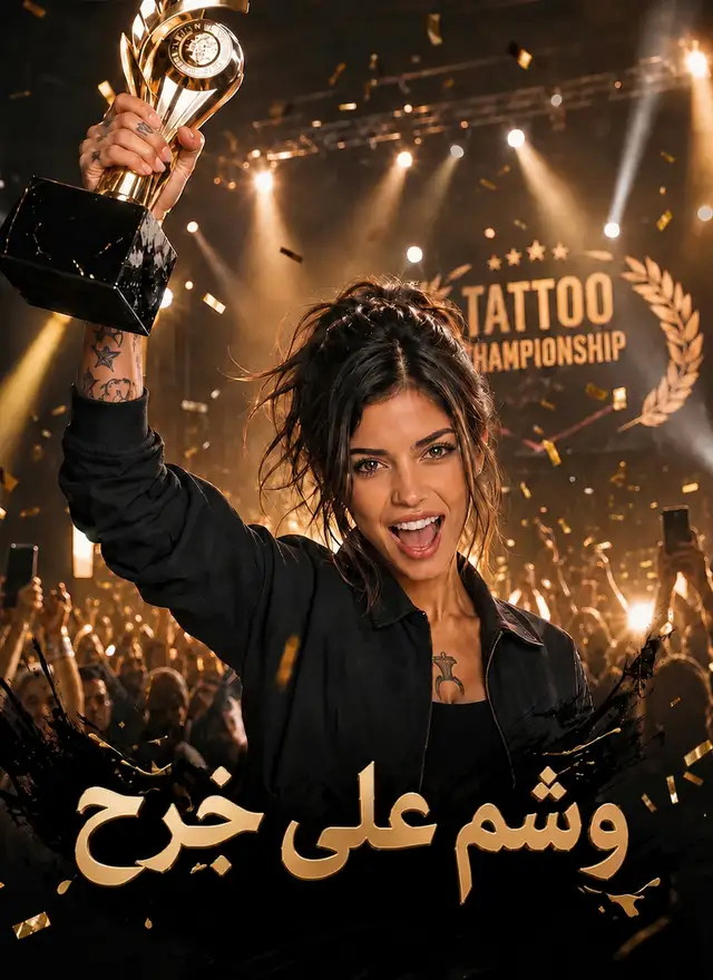 وشم على جُرح ملصق
