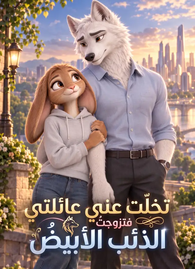 تخلت عني عائلتي فتزوجتُ الذئب الأبيض ملصق