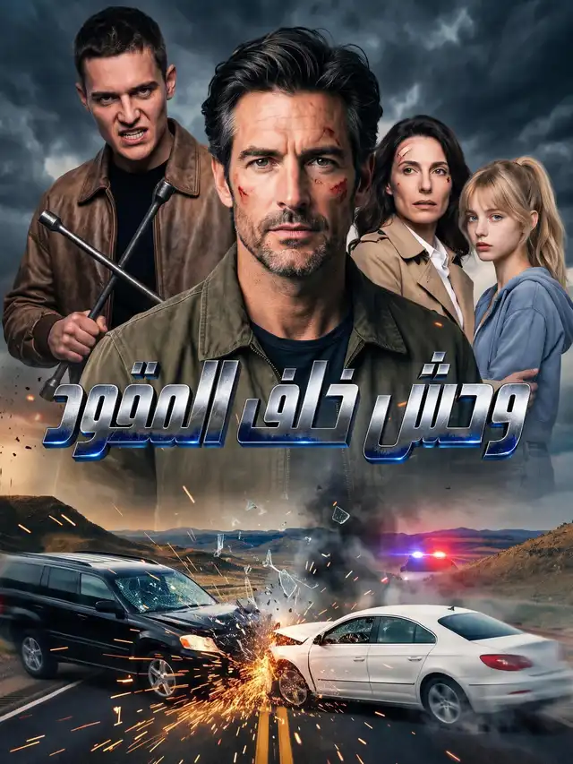 وحش خلف المقود ملصق