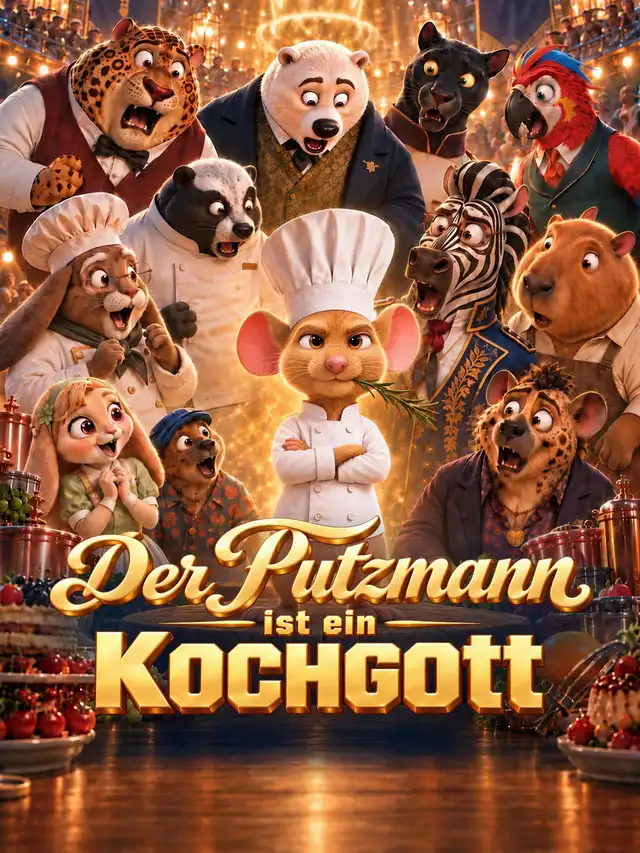 Der Putzmann ist ein Kochgott poster