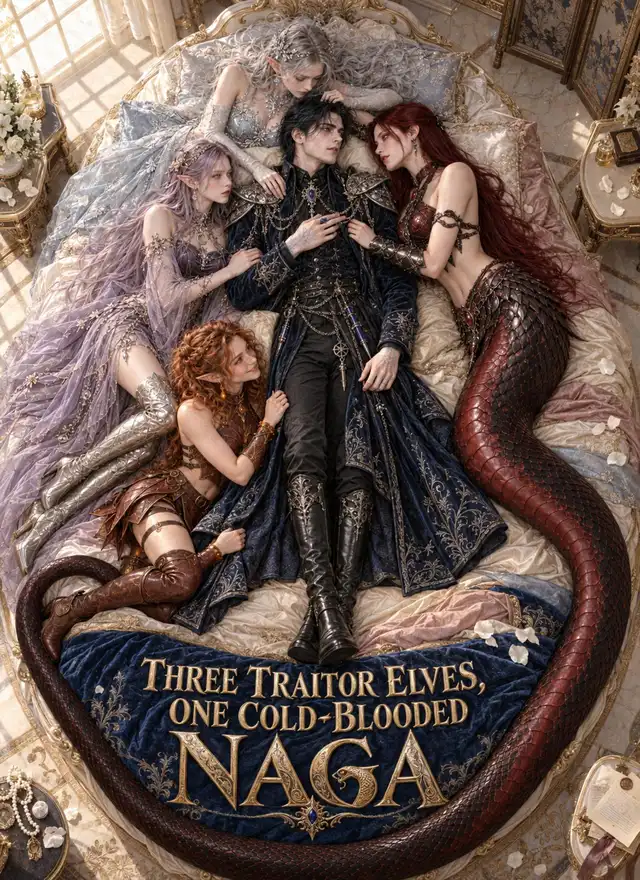 Three Traitor Elves, One Cold-Blooded Naga poster