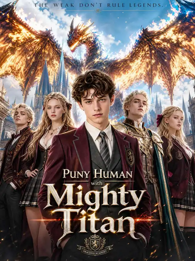 Puny Human with Mighty Titan ملصق