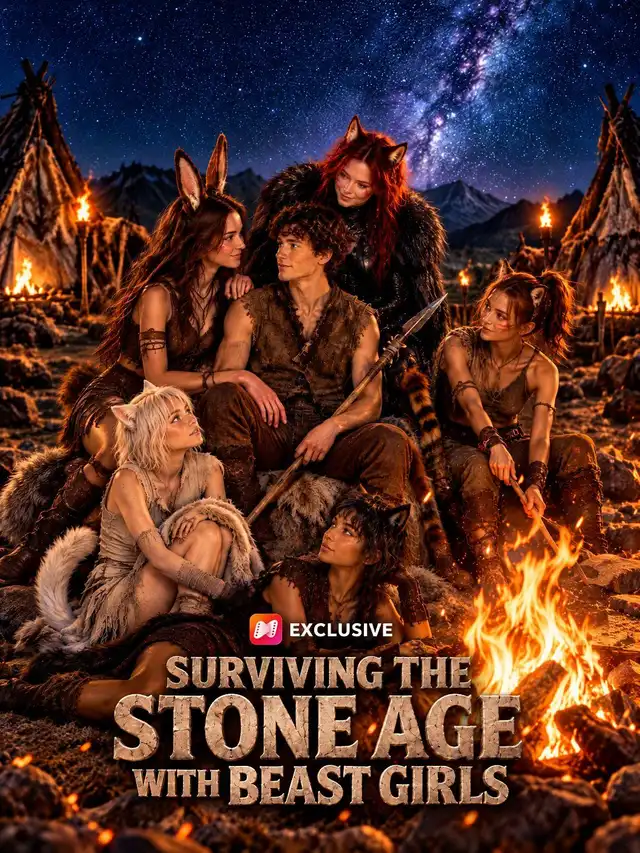 Surviving the Stone Age with Beast Girls โปสเตอร์