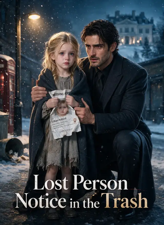 Lost Person Notice in the Trash poster