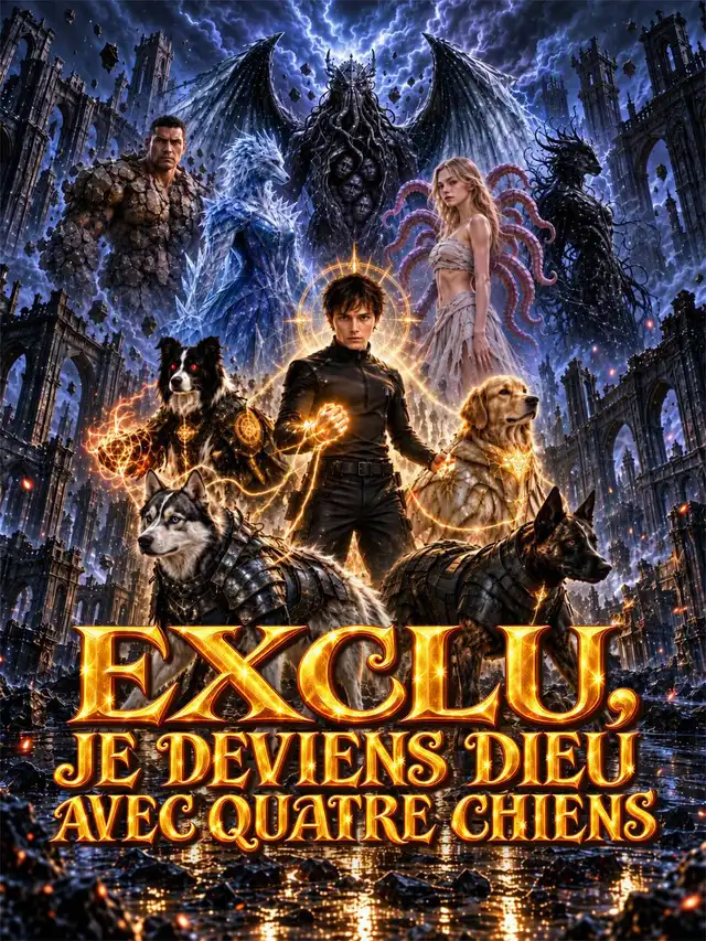 EXCLU, JE DEVIENS DIEU AVEC QUATRE CHIENS โปสเตอร์