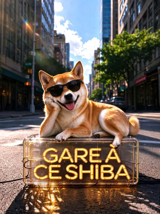 GARE À CE SHIBA poster