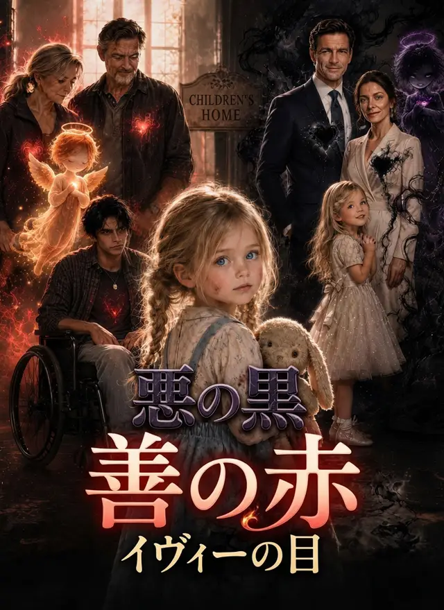 悪の黒、善の赤、イヴィーの目 affiche