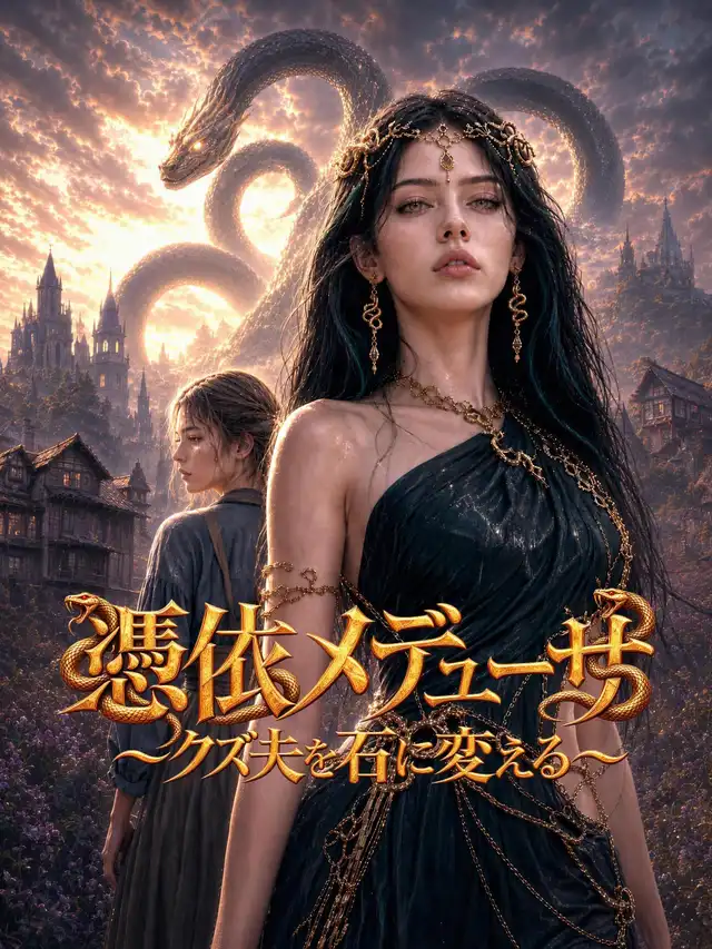 憑依メデューサ~クズ夫を石に変える~ ポスター