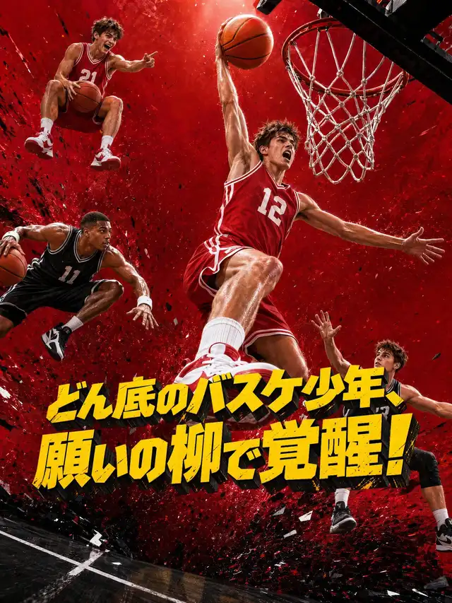 どん底のバスケ少年、願いの柳で覚醒！ โปสเตอร์