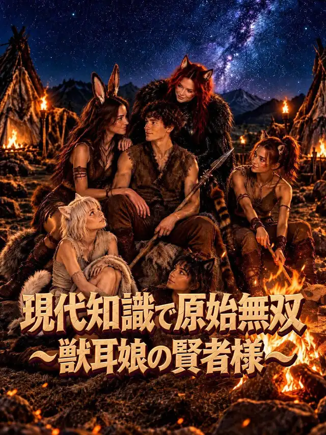 現代知識で原始無双～獣耳娘の賢者様～ ポスター