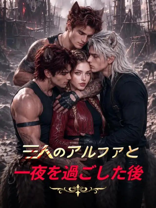 三人のアルファと一夜を過ごした後 ポスター