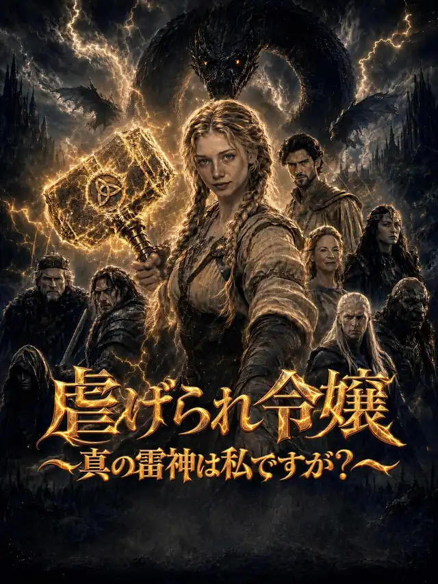 虐げられ令嬢～真の雷神は私ですが？～ ポスター